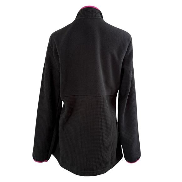 Lands End Grid Fleece Zip Up Jacket Womens M Gorpcore Hiking Outdoor Thermal - Picture 4 of 13